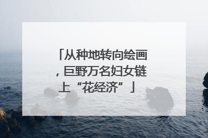 从种地转向绘画，巨野万名妇女链上“花经济”